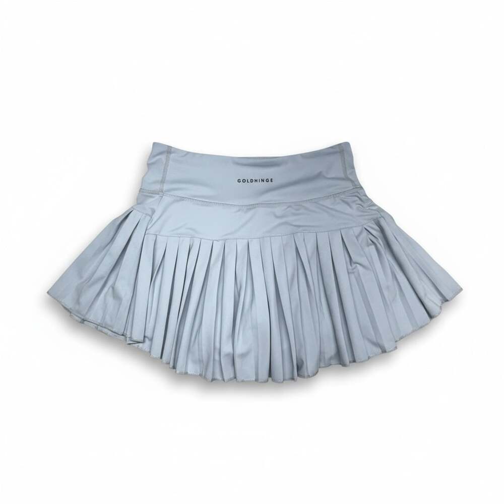 Goldhinge Icy Blue Pleated Tennis Skirt Skort Size S